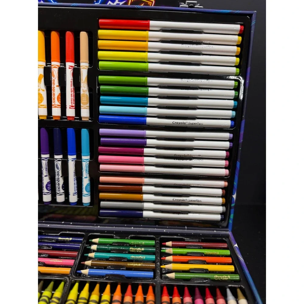 Crayola Ultimate Art Case Galaxy Space Theme Markers Crayons Pencils Set